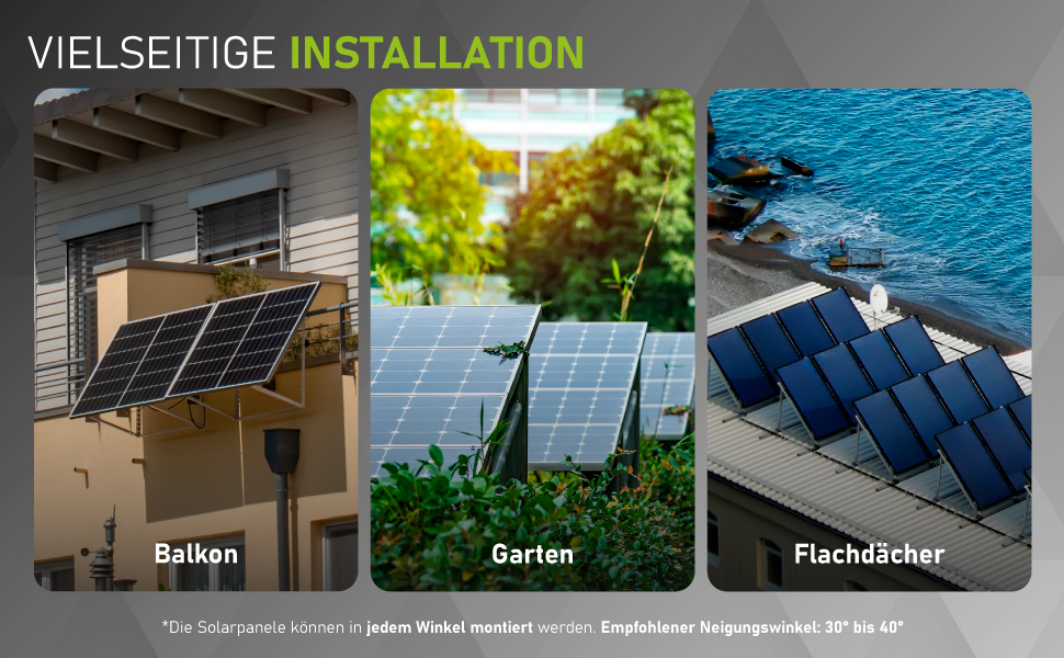 Vielseitige Installation