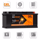 EXAKT GEL Solarbatterie 140Ah 12V Merkmale