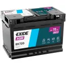 Zweites Bild von Exide EK720 AGM Batterie 72Ah 12V 760A EK700