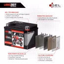Langzeit Gel Motorradbatterie YB16B-A1 16Ah 12V