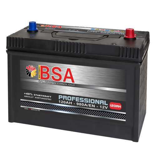 BSA Professional LKW Starter Batterie 120Ah 12V
