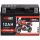 Langzeit Gel Motorradbatterie YTX12A-BS 12Ah 12V Frontbild