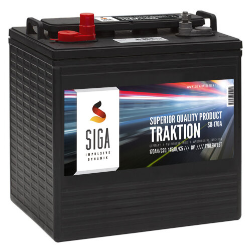 SIGA TRAKTION Antriebsbatterie 170Ah 8V