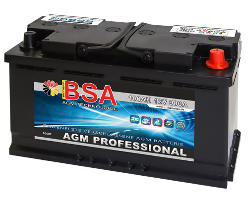 BSA Solarbatterie AGM 100Ah 12V