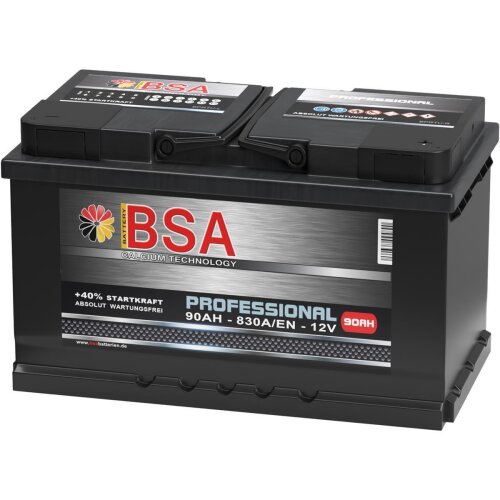 BSA Professional Autobatterie 90Ah 12V