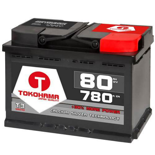 Tokohama Autobatterie 80Ah 12V