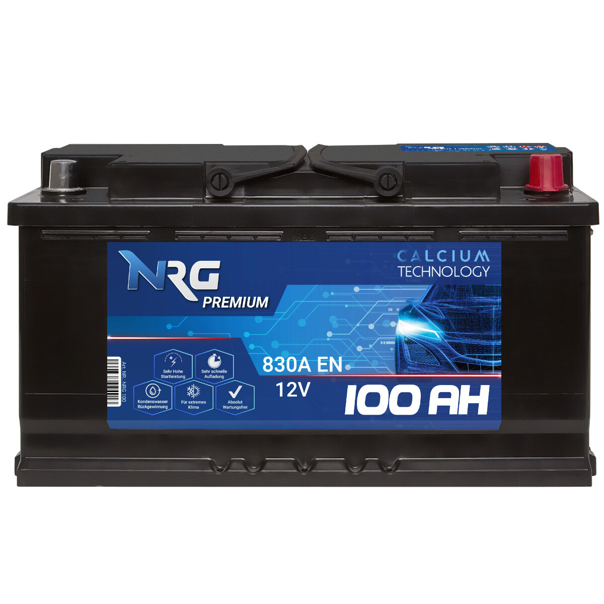 NRG Premium Autobatterie 100Ah 12V, 78,90 €