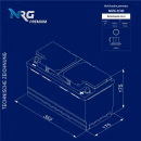 NRG Premium Autobatterie 100Ah 12V Abmessungen