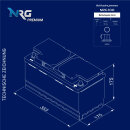 NRG Premium Autobatterie 100Ah 12V