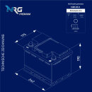 NRG Premium Autobatterie 64Ah 12V