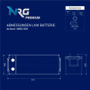 NRG Premium LKW Batterie 125Ah 12V