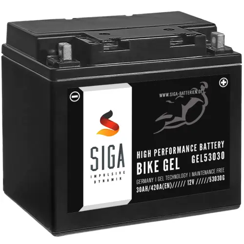 SIGA Bike Gel Motorrad Batterie Y60-N30L-A 30Ah 12V Hauptbild