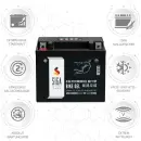 Zweites Bild von SIGA Bike Gel Motorrad Batterie YTX12-BS 12Ah 12V
