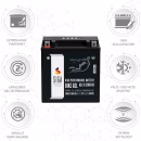 SIGA Bike Gel Motorrad Batterie YTX20CH-BS 20Ah 12V Vorteile