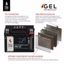 SIGA Bike Gel Motorrad Batterie YTX20CH-BS 20Ah 12V Besonderheit