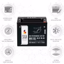 SIGA Bike Gel Motorrad Batterie YTX20L-BS 20Ah 12V Merkmale
