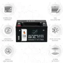 Zweites Bild von SIGA Bike Gel Motorrad Batterie YTX7A-BS 7AH 12V