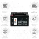 Zweites Bild von SIGA Bike Gel Motorrad Batterie YTX9-BS 9Ah 12V
