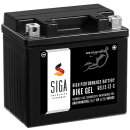 SIGA Bike Gel Motorrad Batterie YTZ7S 6Ah 12V