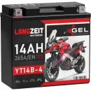 Langzeit Gel Motorradbatterie YT14B-4 14Ah 12V Hauptbild