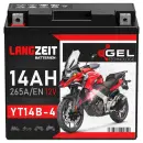Langzeit Gel Motorradbatterie YT14B-4 14Ah 12V Hauptbild