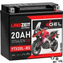Haupt Bild von Langzeit Gel Motorradbatterie YTX20L-BS 20Ah 12V