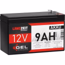 Langzeit Gel Akku 9Ah 12V Seitenansicht