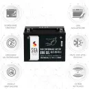 Zweites Bild von SIGA Bike Gel Motorradbatterie Y50-N18L-A 21Ah 12V