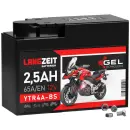 Langzeit Gel Motorradbatterie YTR4A-BS 2,5Ah 12V Hauptbild