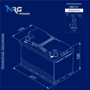 NRG Premium Autobatterie 72Ah 12V Abmessungen