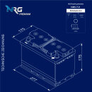 NRG Premium Autobatterie 72Ah 12V