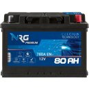 NRG Premium Autobatterie 80Ah 12V