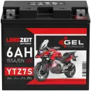 Zweites Bild von Langzeit Gel Motorradbatterie YTZ7S 6Ah 12V