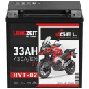 Zweites Bild von Langzeit Gel Motorradbatterie HVT-02 33Ah 12V
