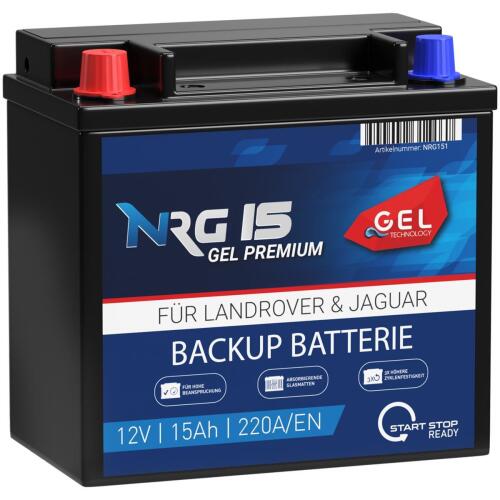 NRG Stützbatterie CX23-10C655-AC Batterie Land Rover Jaguar 15Ah 12V GEL