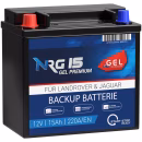 NRG Stützbatterie CX23-10C655-AC Batterie Land Rover Jaguar 15Ah 12V GEL Hauptbild
