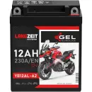 Zweites Bild von Langzeit Gel Motorradbatterie YB12AL-A2 12Ah 12V