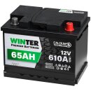 WINTER Premium Autobatterie 65Ah 12V