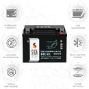 Zweites Bild von SIGA Bike Gel Motorradbatterie YTX4L-BS 4Ah 12V