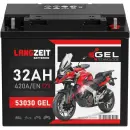 Langzeit Gel Motorradbatterie Y60-N30L-A 33Ah 12V Hauptbild