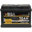Haupt Bild von BSA EFB Autobatterie 70Ah 12V