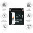 Zweites Bild von SIGA Bike Gel Motorrad Batterie 5Ah 12V