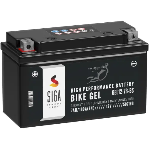SIGA Bike Gel Motorrad Batterie 7Ah 12V Hauptbild