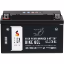 SIGA Bike Gel Motorrad Batterie 7Ah 12V Frontbild