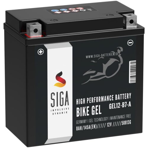 SIGA Bike Gel Motorrad Batterie 8Ah 12V