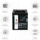 Zweites Bild von SIGA Bike GEL Motorradbatterie 14Ah 12V 270AEN