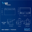NRG AGM Motorradbatterie YTZ10-S 9,5Ah 12V