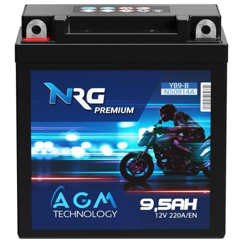 NRG AGM Motorradbatterie YB9-B 9,5Ah 12V