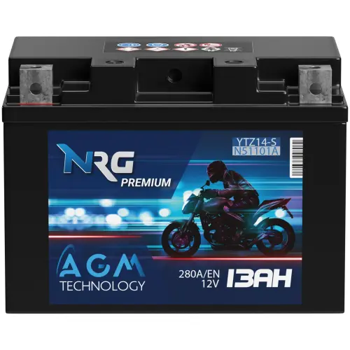 NRG AGM Motorradbatterie YTZ14-S 13Ah 12V Hauptbild