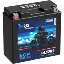 Zweites Bild von NRG AGM Motorradbatterie YT14B-4 14,5Ah 12V